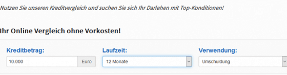 gratis kreditvergleich kostenlos